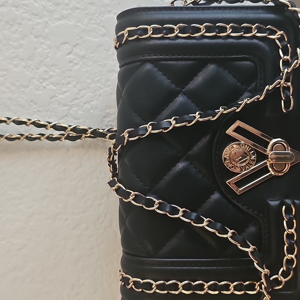 Valentino Orlandi Black Crossbody Bag